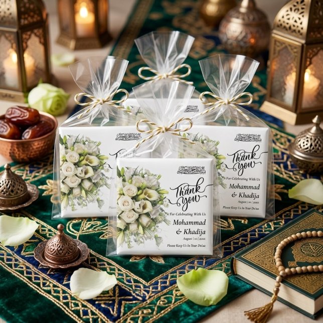 Íman Buquê de Flores de Casamento Obrigado Nikah Walima (Criador carregado)