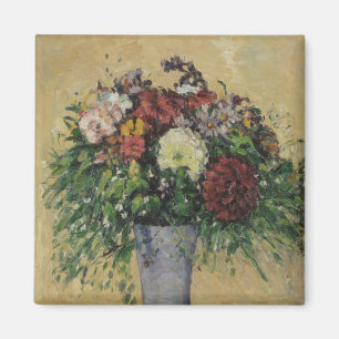 Íman Buquê de Paul Cezanne   das flores em um vaso,