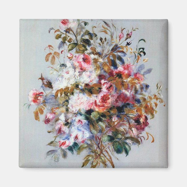 Íman Buquê de Rosas, Renoir (Frente)