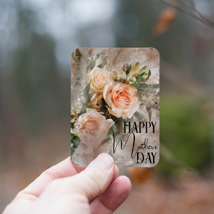 Íman Buquê De Rosas Rosa Esbranquiçadas Dia de as mães 