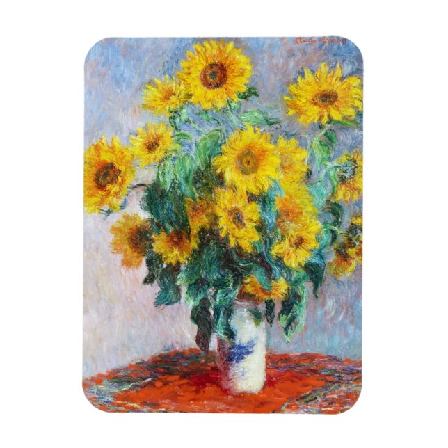 Íman Buquê de Sunflower, 1880 Claude Monet (Vertical)