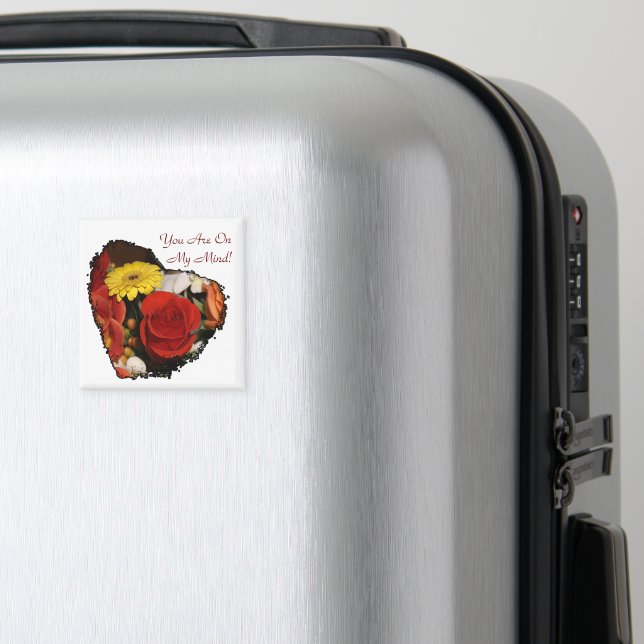 Íman Buquê do Coração de Borda irregular (In Situ (Luggage))