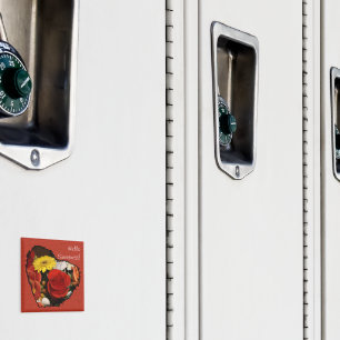 Íman Buquê do Coração de Borda irregular