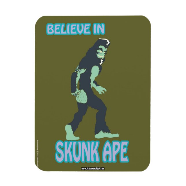 Íman BURACA! Acredite no Skunk Ape Magnet (Vertical)