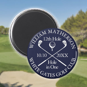 Íman Buraco de Golfe Personalizado Azul Marinho