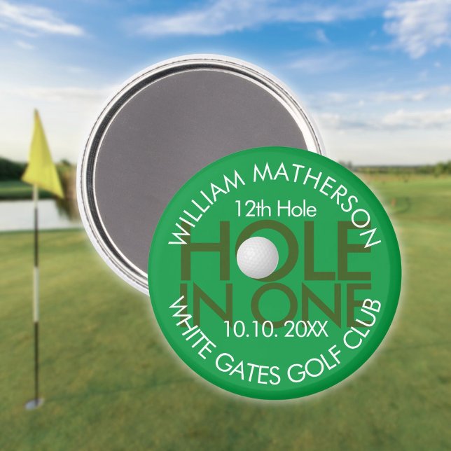 Íman Buraco em Um Golfe Divertido Moderno (Hole in One Modern Fun Golf Magnet)