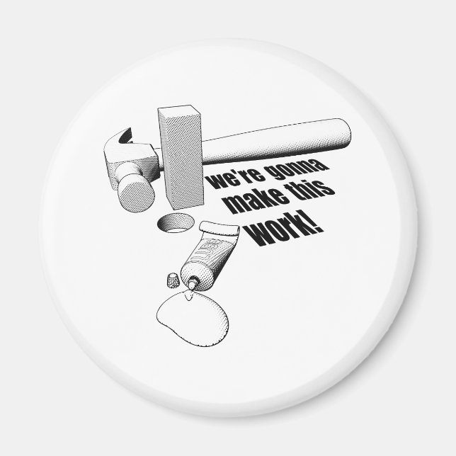 Íman Buraco redondo de peg quadrado (Frente)