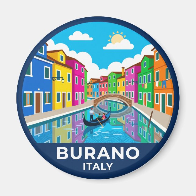 Íman Burano Itália (Frente)