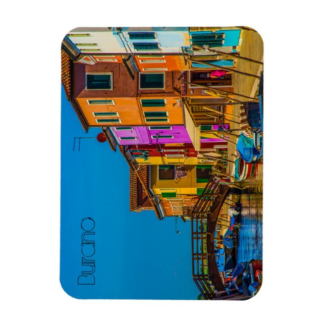 Íman Burano, Itália - Magneta flexível (Vertical)