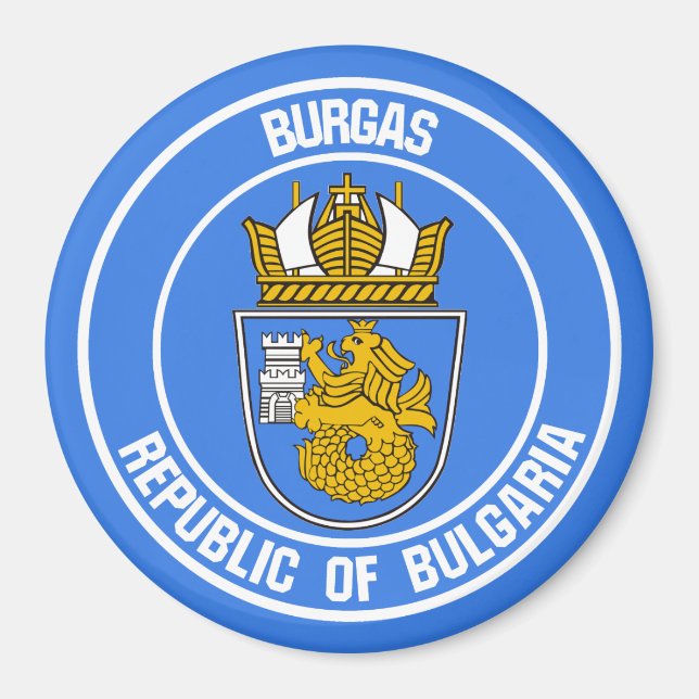 Íman Burgas Round Emblem (Frente)