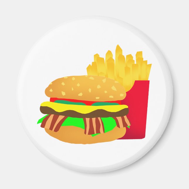 Íman Burger e Fries (Frente)