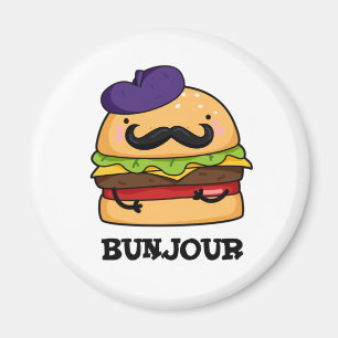 Íman Burger Francês Bunjour Cute PUn