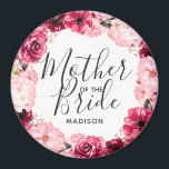 Íman Burgundy e Pink Floral Wreath Mãe da Noiva<br><div class="desc">Chic Burgundy Verde & Blush Pink Watercolor Wreath Floral Wreath Casado Monograma Verão ou Flores Spring com Aquarela verde,  Fontes Modernas e Script e elegante design floral. Trendy e Chic Wedding Mãe do ímã Bride! Veja meu compro para ver a suíte de casamento inteira para este design!</div>