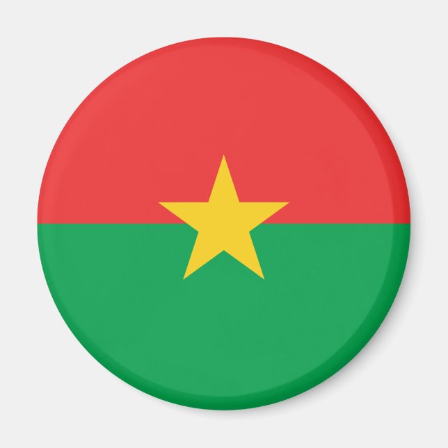 Íman Burkina Faso Flag Magnet (Frente)