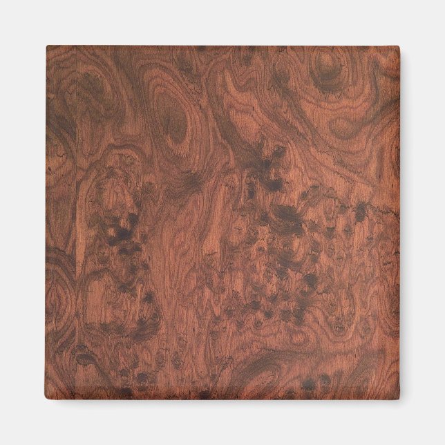 Íman Burl Mahogany Wood Texture (Frente)