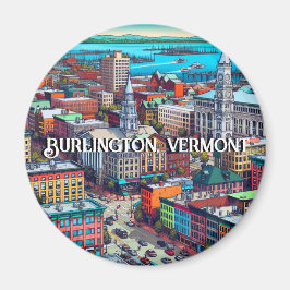 Íman Burlington, Arte de Estilo de Quadrinhos Vermont