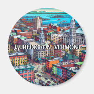 Íman Burlington, Arte de Estilo de Quadrinhos Vermont