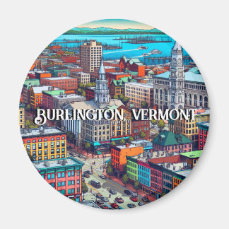 Íman Burlington, Arte de Estilo de Quadrinhos Vermont