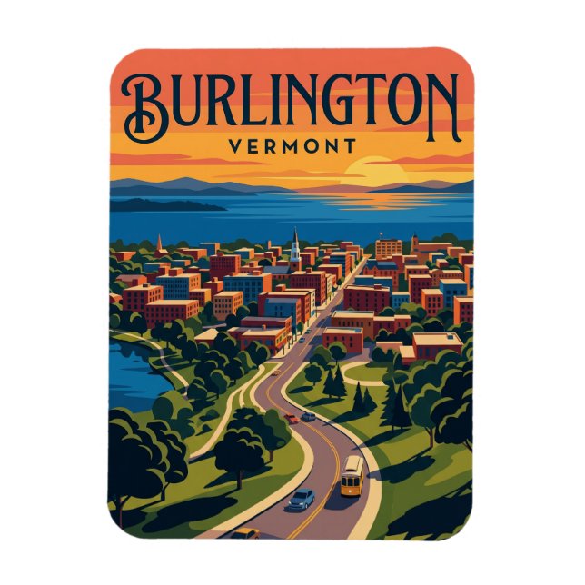 Íman Burlington EUA (Vertical)