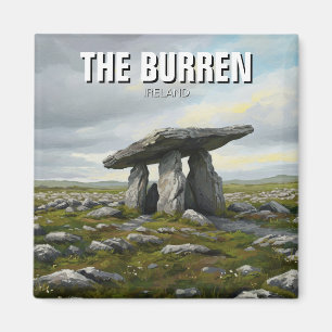Íman Burren Ireland Poulnabrone Dolmen Viagem