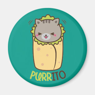 Íman Burrito do gato do gatinho de Purrito