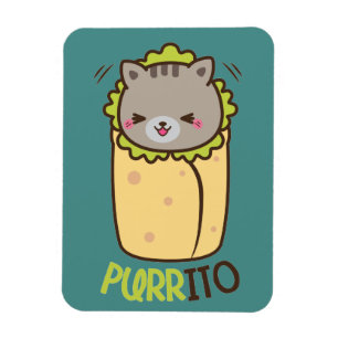 Íman Burrito do gato do gatinho de Purrito