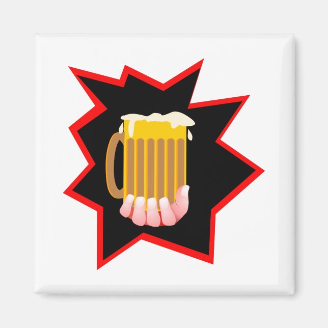 Íman Burst De Canuca De Cerveja (Frente)