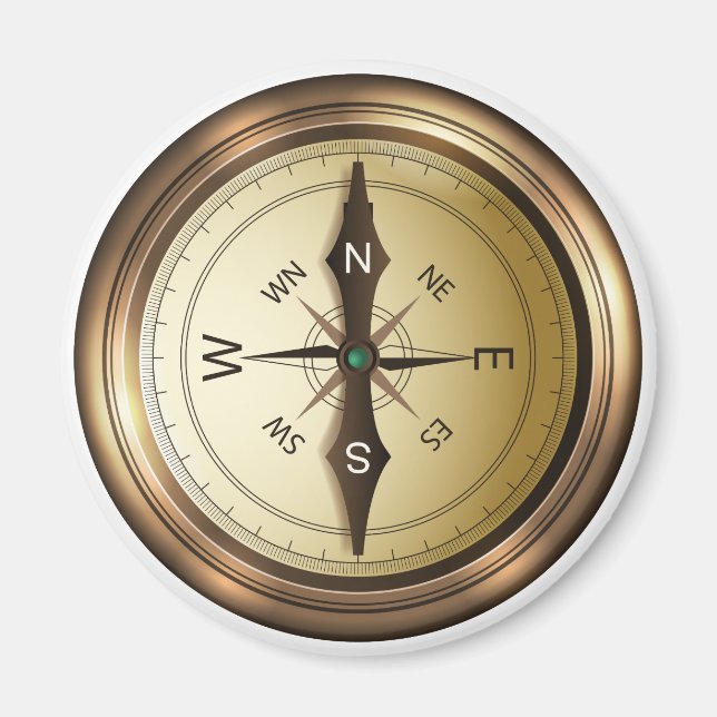 Íman bússola norte do sudeste wes (Frente)