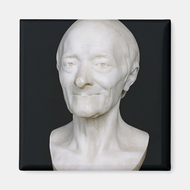 Íman Busto de Voltaire sem sua peruca, 1778 (Frente)