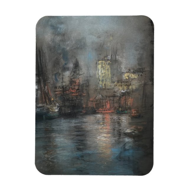 Íman Busy Harbour (por Glenn Cooper Henshaw) (Vertical)