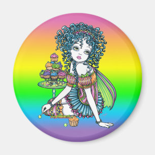 Íman "ButterCup Cake Couture Fairy Art Magnet"