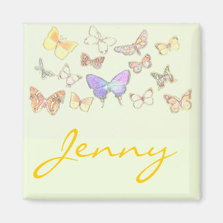 Íman Butterfly & name Magnet