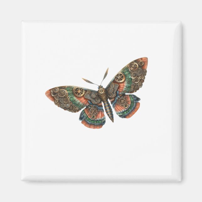 Íman butterfly steampunk (Frente)