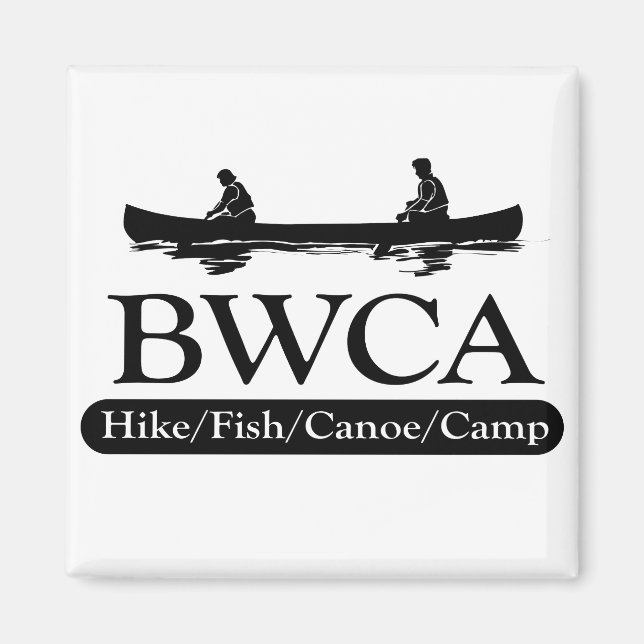 Íman BWCA / Campo de canoa de peixe de Hike (Frente)