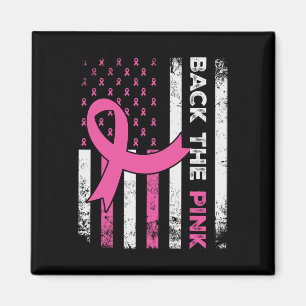 Íman Byck Fita Cor-De-Rosa Bandeira Americana Cancer A