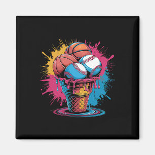Íman Bysebyll Bysketbyll Sorvete Aquarela Esportes Ar