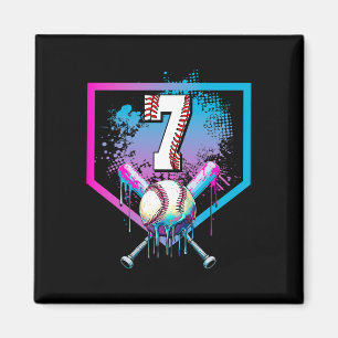 Íman Bysebyll Drip 7º Aniversário Home Plate Meninos Ju