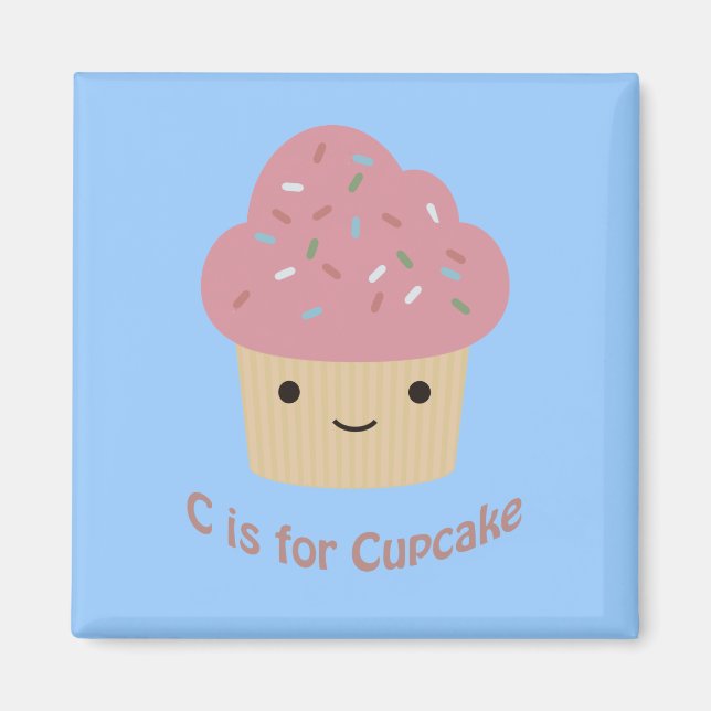 Íman C é para cupcake (Frente)