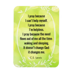 Íman C.S. Lewis Prayer Poem Magnet