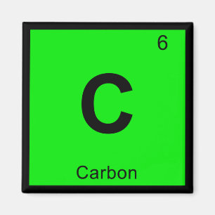 Íman C - Símbolo da mesa periódica da química do