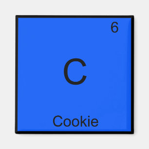 Íman C - Símbolo de Elemento de Química de Biscoito Eng