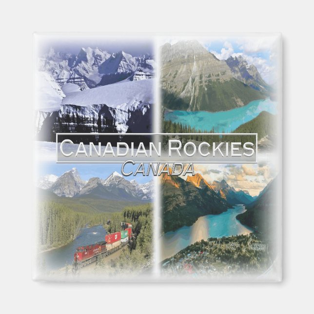 Íman CA0027 America, Canada, Canadian Rockies, Fridge (Frente)