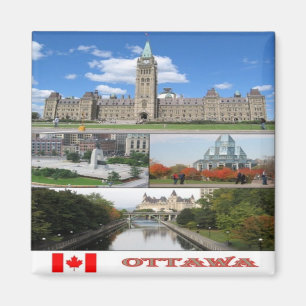 Íman CA - Canadá - Ottawa - Colagem Mosaica