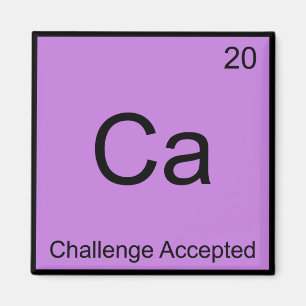 Íman Ca - Desafio De Elemento De Química Aceito
