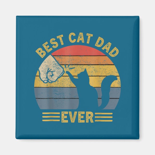 Íman Ca Men Cat Dad Ever Funny Cat Lover Gift  (Frente)