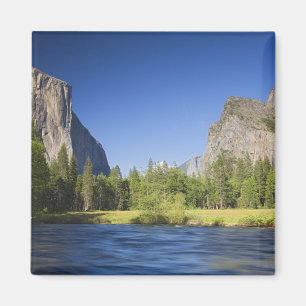 Íman CA, Yosemite NP, vista do Vale com El Capitan,