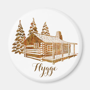 Íman Cabana rústica de madeira Cosy - Hygge ou seu