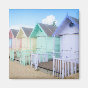 Íman Cabanas da praia da ilha de Mersea