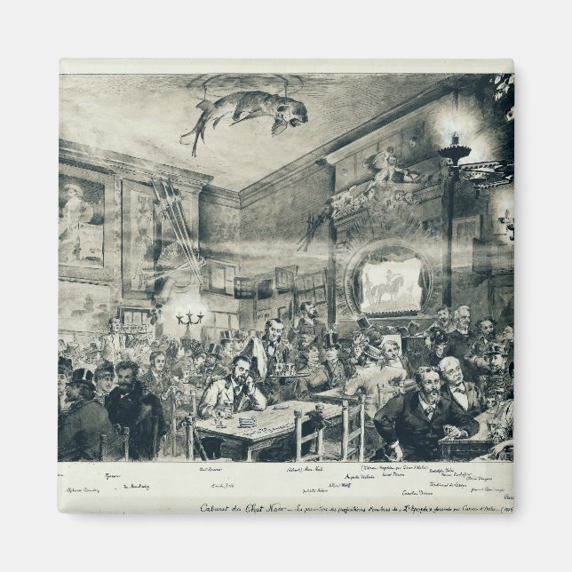 Íman Cabaret du Chat Noir, 1886 (Frente)