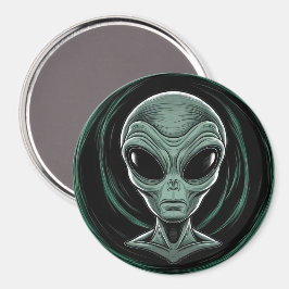 Íman Cabeça de Alienígena cinza